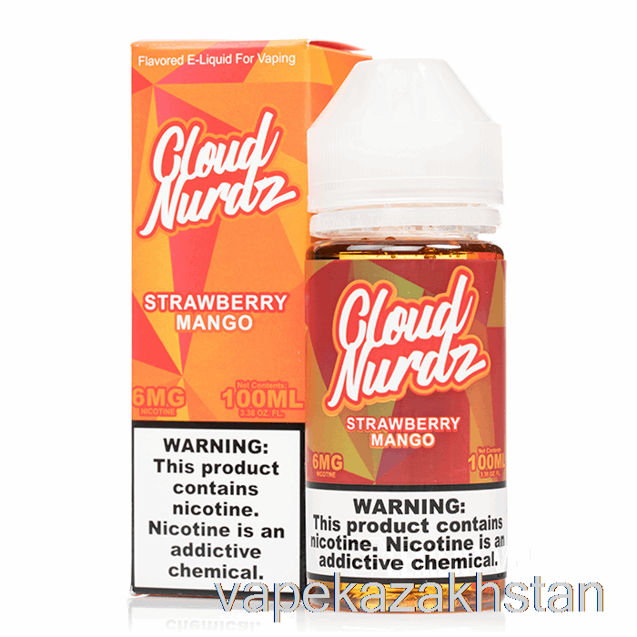 Vape Disposable Strawberry Mango - Cloud Nurdz - 100mL 3mg